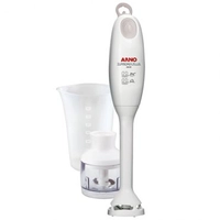 Mixer Arno TurboMix - 300W de Potência, Copo Medidor de 800ml + Mini Processador Branco - POR R$ 89,90