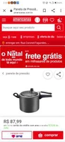 Panela de pressão 7L antiaderente Panelux | AME: R$80