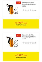Lavadoras de alta pressão ágil 1400w R$200