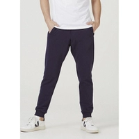 Calça Jogger Básica Masculina Em Moletom Azul Marinho
