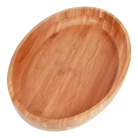 Gamela Oval Bamboo 33x23 Para Churrasco