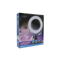 Andoer Anel de LED de 10 polegadas com suporte de telefone Suporte para telefone Controle remoto 3200K-5500K Lâmpada de luz de câmera de mesa reguláve