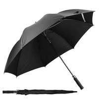 Guarda-chuva Grande Reforçado Preto Anti-UV