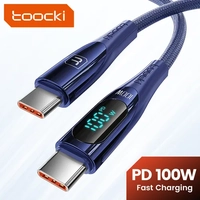[R$6 CADA/R$41 "MOEDAS"/VISA/TAXA INCLUSA] 6X CABOS USB C/USB C TOOCKI 2M ATÉ 100W 6A
