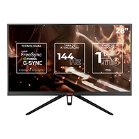 Monitor Gamer Pichau Centauri SPRO28, 28 Pol., IPS, 4K UHD, 1ms, 144Hz, FreeSync, G-Sync, HDMI/DP, PG-CTSP28-BL01