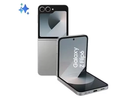 Smartphone Samsung Galaxy Z Flip6 256GB Cinza 5G - Tela dobrável de 6.7" e 12GB de RAM