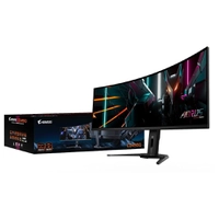 Monitor Gamer AORUS 49 DualQHD, 144Hz, 0.03ms, QD-OLED, HDMI e DisplayPort, 99% DCI-P3, HDR, FreeSync, Altura Ajustável - AORUS CO49DQ SA