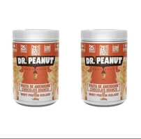 Kit 2x Pasta De Amendoim Dr. Peanut 1kg Chocolate branco | R$84