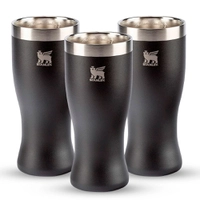 Kit 3 Copos Pilsner Happy Hour 444ml Preto (R$63 cada) 