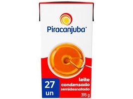 Kit 27 Unidades Leite Condensado Semidesnatado - Piracanjuba 395g Cada