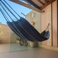 Rede Rústica de Algodão 4m x 1,5m para Relaxar