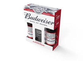 Budweiser KIT 330ML 2 UN + 1 COPO BUD VIDRO 350ML