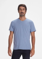 Camiseta HERING Masculina Slim Em Flamê - Azul