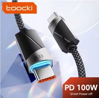 [Moedas R$ 0,80] Cabo USB-C Toocki 100w 5A 2 Metros
