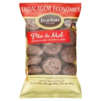 [Regional] Pão de mel tradicional com cobertura de chocolate ao leite barion pacote 300G