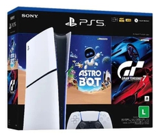 Console Playstation®5 Slim Digital - Pacote Astro Bot E Gran Turismo 7 Branco