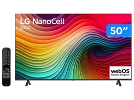 [Magalu] Smart TV 50" 4K LCD LED NanoCell LG 50NANO80TSA WebOS 24 Processador α5 Ger7 Wi-Fi e Bluetooth com Alexa 3 HDMI 2 USB