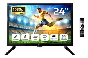 Tv-monitor Fmaxx Ft24 Led Fullhd Cor Preto