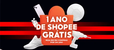 Sorteio 1 Ano de Shopee Grátis - R$ 26.000 em Compras
