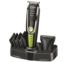 Aparador de Pelos Mondial Super Groom 6 em 1 BG-04 Sem Fio - Bivolt