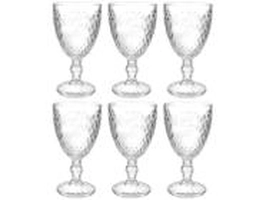 Jogo de Taças de Vidro 330ml 6 Peças Haus