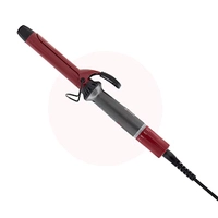 Modelador de Cachos, Compatível com Faixa de Tensão de 110 a 240 Volts, Temperatura Ajustáveis 100℃ a 200℃, para Cachear ou Alisar o Cabelo (vermelho)