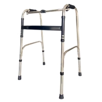  Andador 2 Barras Aço Inox Resistente Supermedy