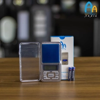 [R$10,35 Moedas/ BR] Mini Balança Digital Alta Precisão De Bolso Portátil 500g (cinza,3.5v) 