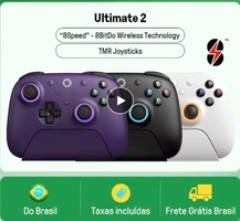 [Mastercard/Moedas R$ 250/Brasil/APP] Controlador de jogos sem fio 8BitDo Ultimate 2 para PC e Android