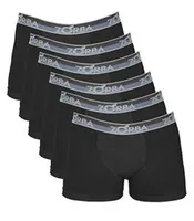 (Prime)Kit 6 Cuecas Comfortblend Duo, Zorba, Masculino (Qualquer tamanho, preta e branca)