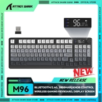 [Moedas / APP R$ 158 ] ATTACK SHARK x ZIYOU LANG M96 Teclado RGB Sem Fio