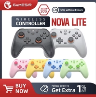 [R$89,58 APP/Moedas] Controle Sem Fio Gamesir Nova Lite T4 Nintendo switch Android PC