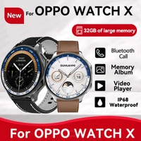 Relógio x Oppom IOS high-end negócios 32g grande álbum de memória smartwatch masculino esportes fitness pulseira à prova dwaterproof água