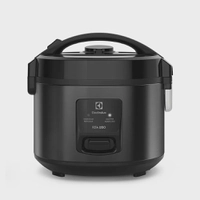 [Com Cashback R$156] Panela de Arroz Elétrica Electrolux 2L Cor Inox Efficient 2 em 1 com Visor Glass por Rita Lobo (ERC10)
