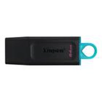Kit Pen Drive 64GB Kingston DataTraveler Exodia, USB 3.2, Preto e Azul - DTX/64GB