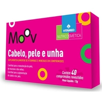 CABELO, PELE E UNHA MOOV 40 COMPRIMIDOS | R$5,34