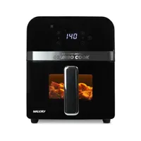 Fritadeira Mallory Turbo Cook 6 Litros - Estrutura Interna em Metal - Visor em Vidro e Luz Interna - Painel Touch - 127V