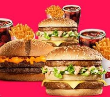 2 Big Bob + Cheddar Duplo + 3 Batatas M + 3 Refis de Refri do Bob's por R$47,00