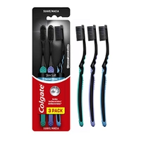 [Prime / REC R$17,91] Escova Dental Colgate Slim Soft Black 3Unid