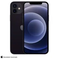 iPhone 12 Apple (128GB) Preto, Tela de 6,1", 5G e Câmera Dupla de 12 MP