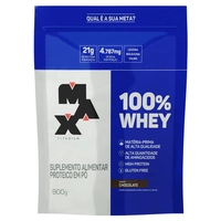 Whey Protein 100% Max Titanium Chocolate 900g Refil