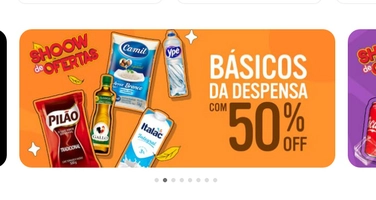 Mercado - itens com 50%