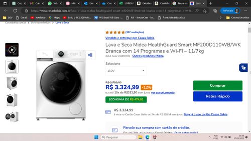 Lava e Seca Midea HealthGuard Smart MF200D110WBWK  Casas Bahia e mais 10 páginas — [InPrivate] — Microsoft Edge.jpg