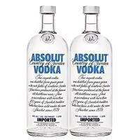 [Pao de Açucar/SP] VODKA SUECA ABSOLUT GARRAFA 1 LITRO - 2 UNIDADES por R$ 98