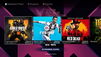 Promoção The Game Awards na PSN