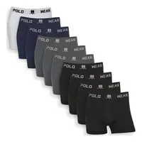 Kit 10 Cuecas Boxer Sem Costura Polo Wear