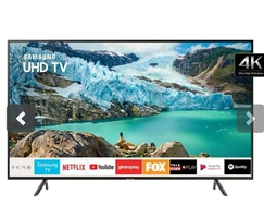TV LED 55" Samsung Smart TV RU7100 4K | R$2.327