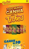 R$ 10 de crédito para celular na compra de R$ 10 em produtos Troféu