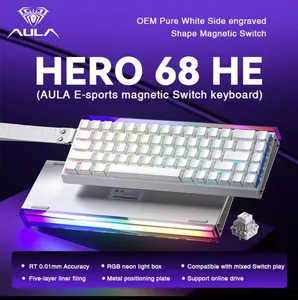 [App | Moedas R$232,66] Teclado magnético Aula Hero 68HE rapid trigger 