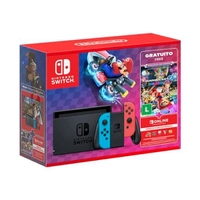 Console Nintendo Switch Azul/Vermelho + Mario Kart 8 + 3 Meses Online
